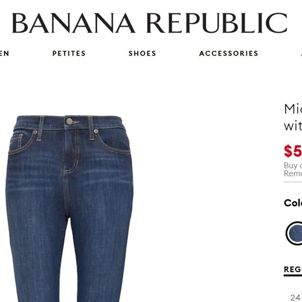 Banana Republic Mid Rise Skinny Denim